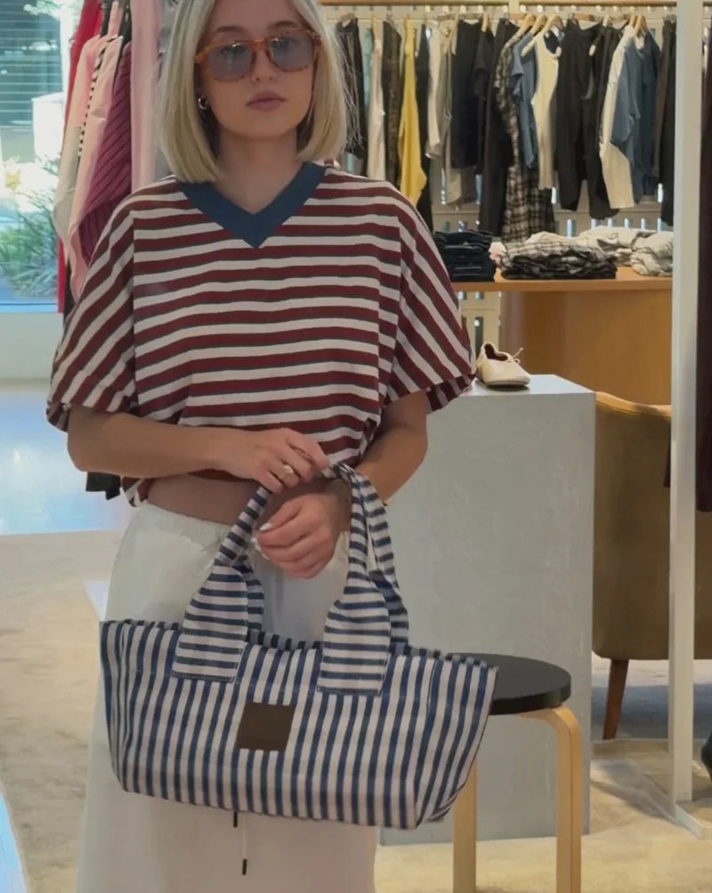 East-West Tote / Bleu