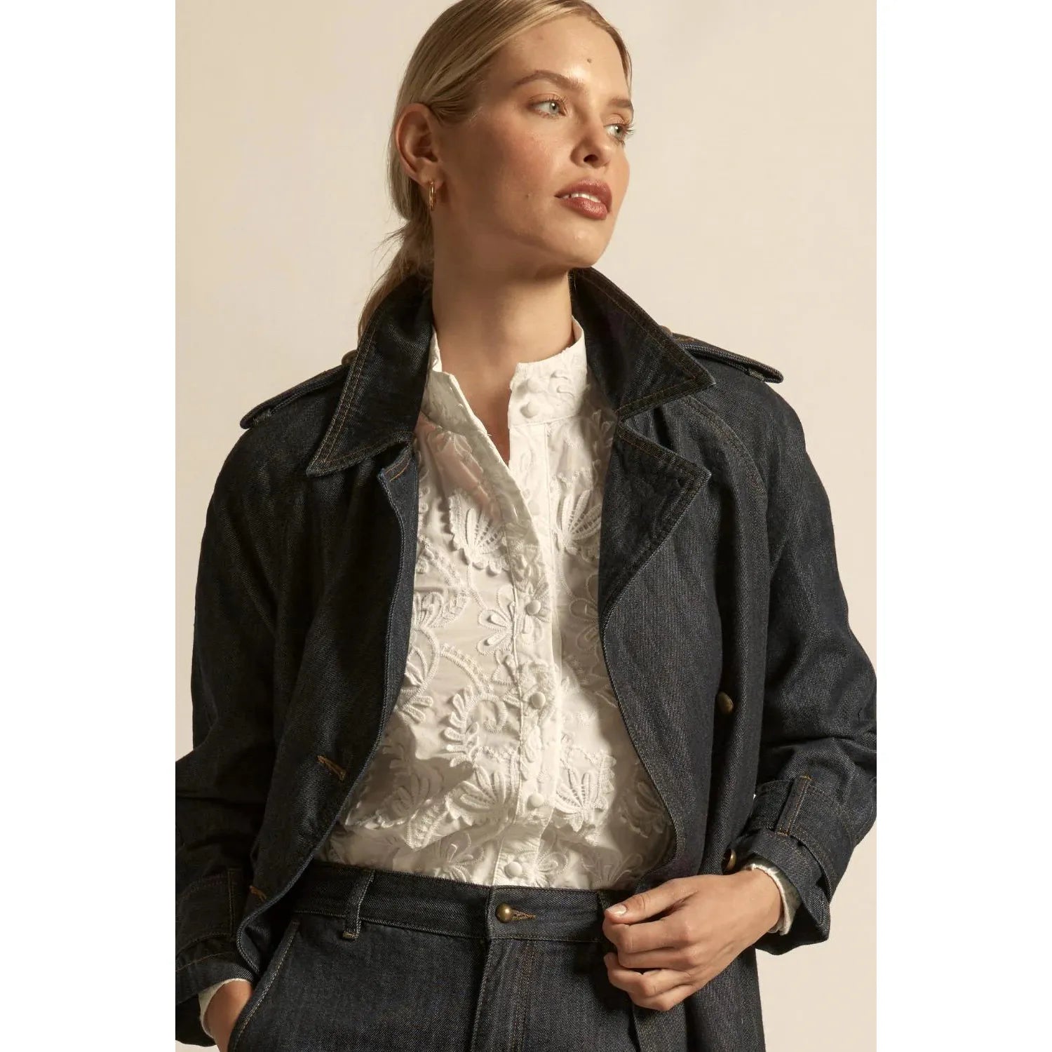 Alpine   Coat Dark Denim - Gateway Gifts