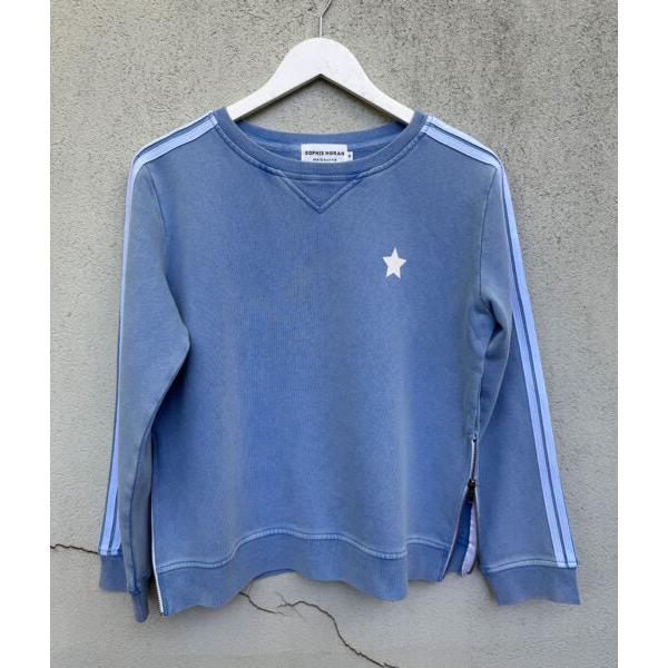 Arm Stripe Sweat - Washed Blue - Gateway Gifts
