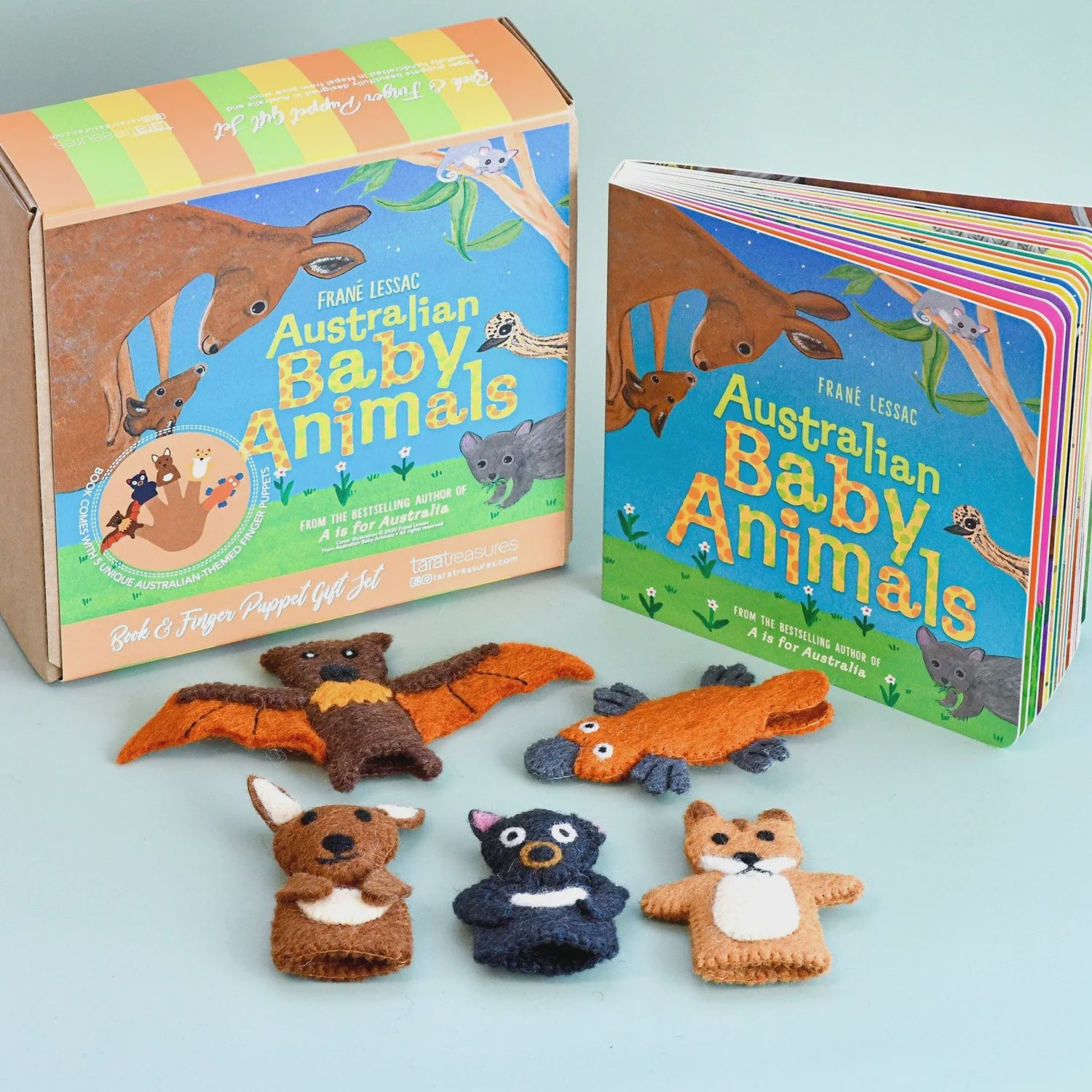 Australian Baby Animals book & Finger Puppets