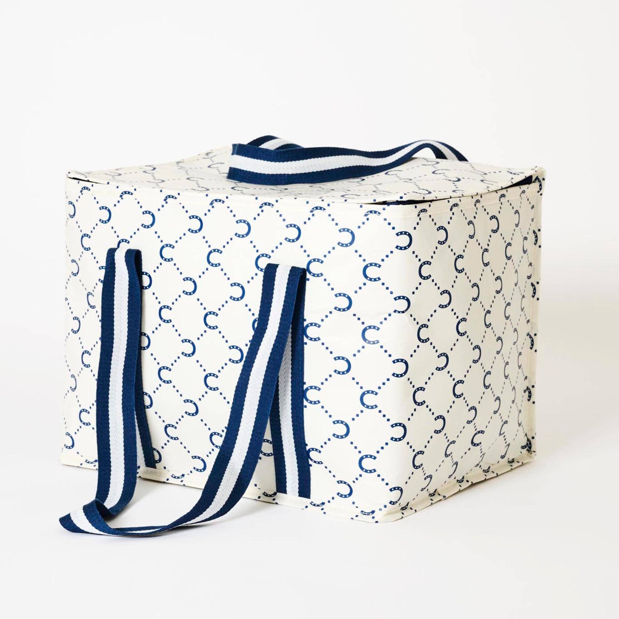 Large Insulated Tote – Navy Horseshoe - Gateway Gifts