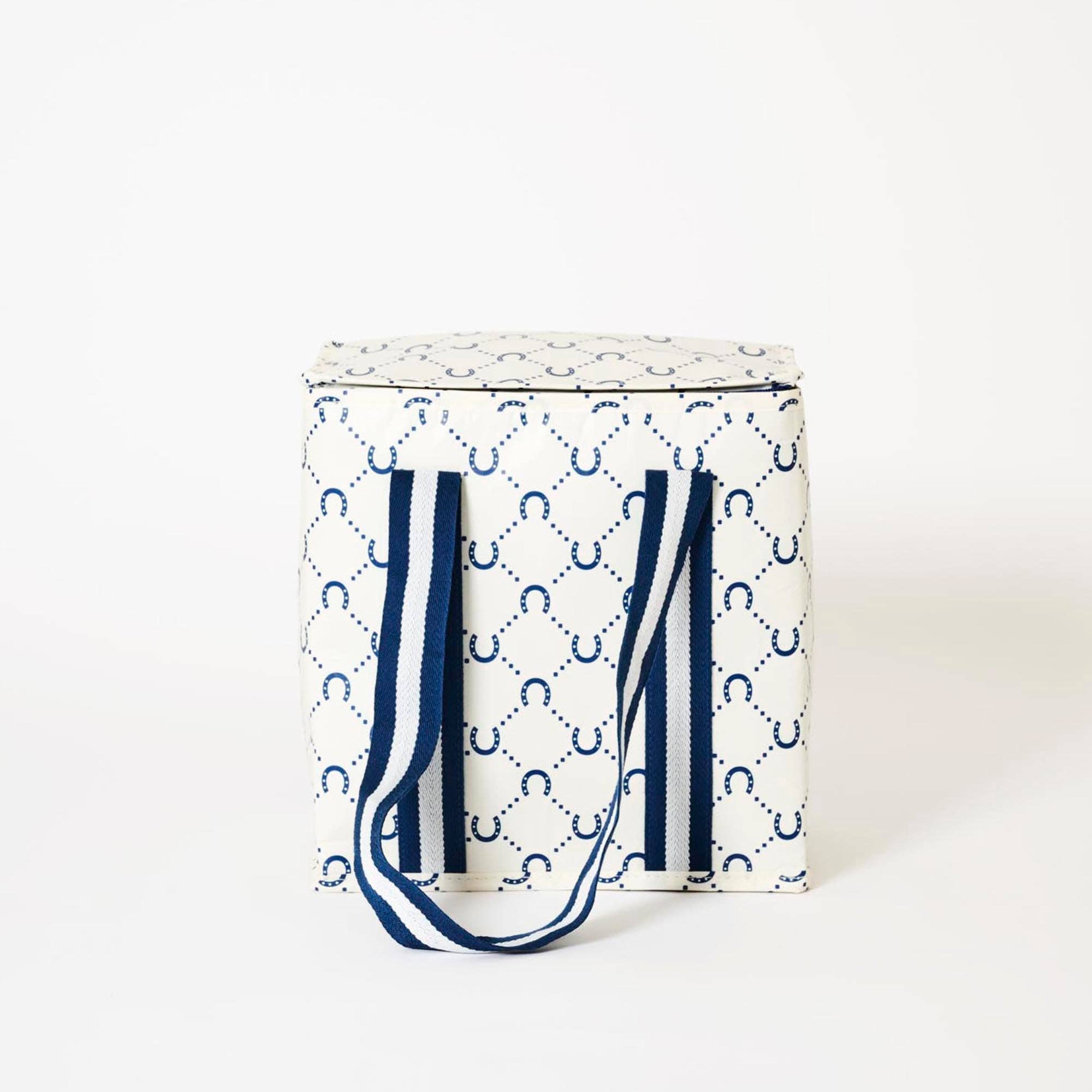 Medium Insulated Tote – Navy Horseshoe - Gateway Gifts