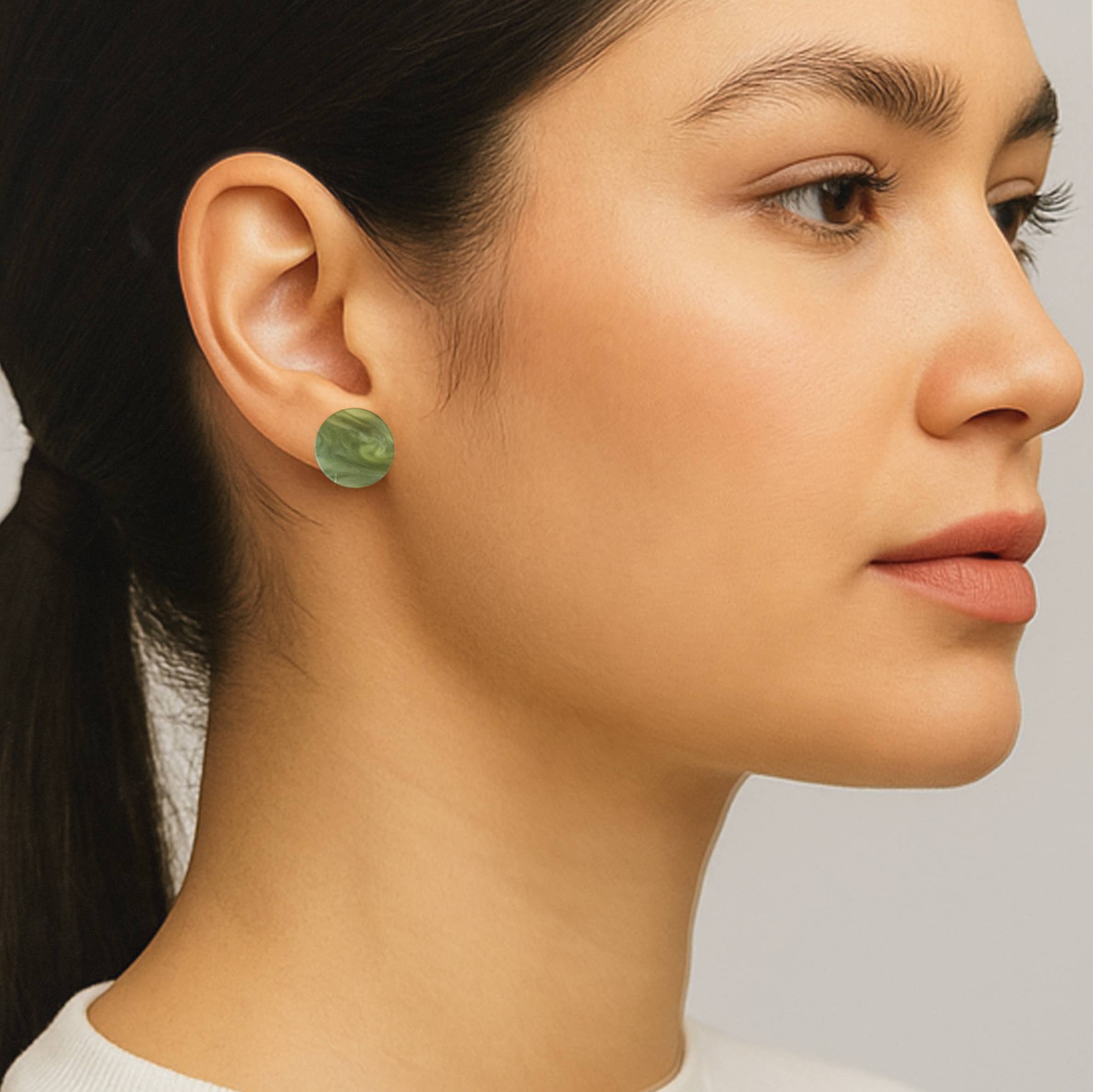 Round Studs - 15mm - Moss - Gateway Gifts