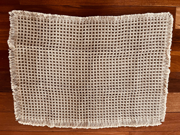 Microfiber Non Slip Bath Mat / Grey & Camel - Gateway Gifts
