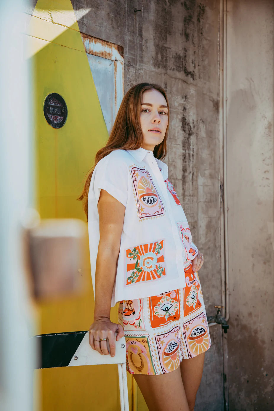 Rodeo Patch Cap Sleeve Shirt