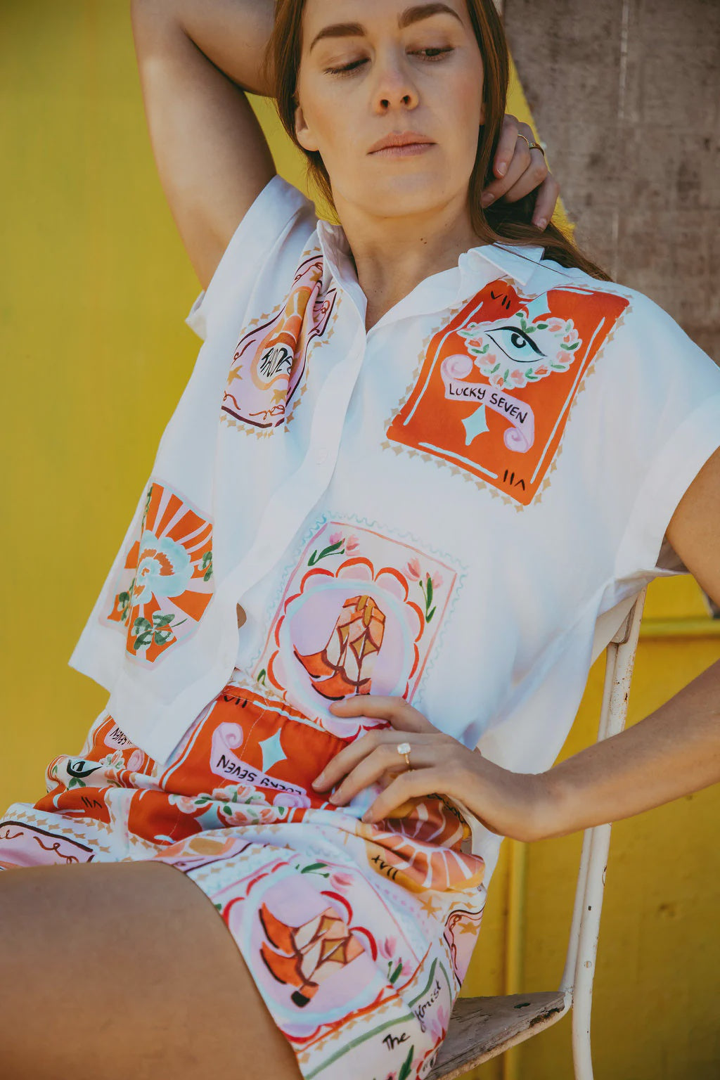 Rodeo Patch Cap Sleeve Shirt
