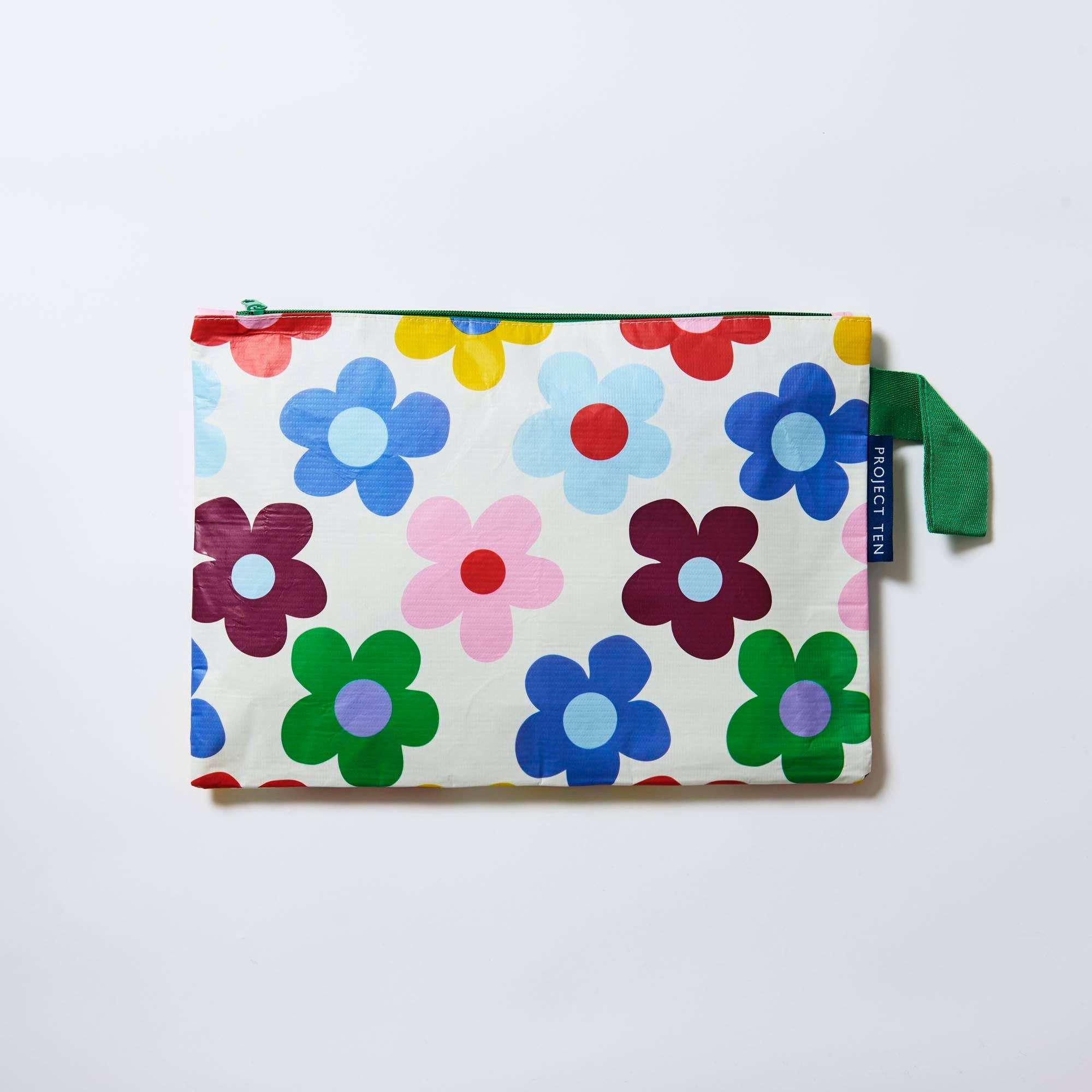 Large Zip Pouch – Sunny Floral