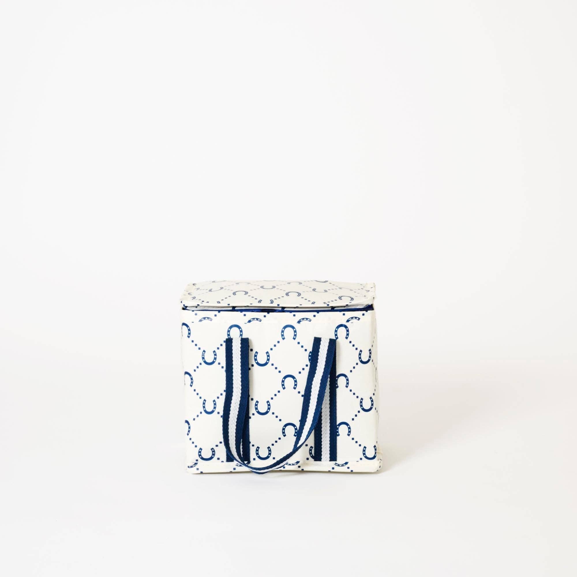 Mini Insulated Tote – Navy Horseshoe - Gateway Gifts