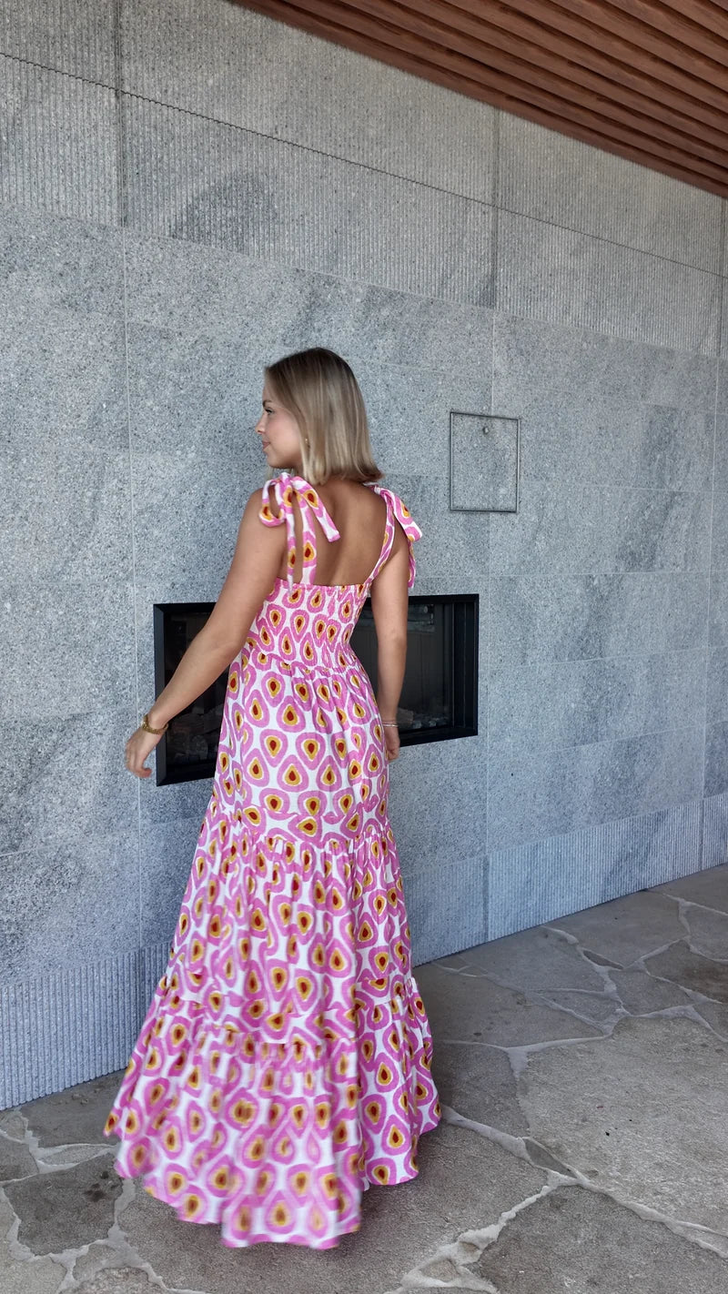 Natasha Dress Small Pink Drop - Gateway Gifts