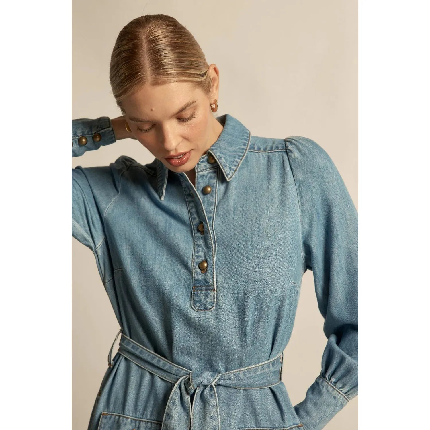 Echelon Dress Light Wash - Gateway Gifts