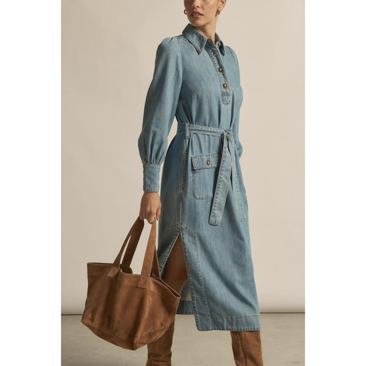 Echelon Dress Light Wash - Gateway Gifts