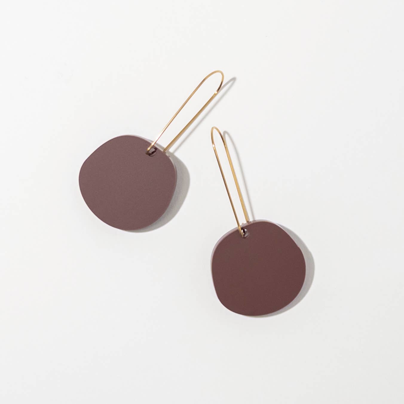 Organic Dangle Earrings - Merlot - Gateway Gifts