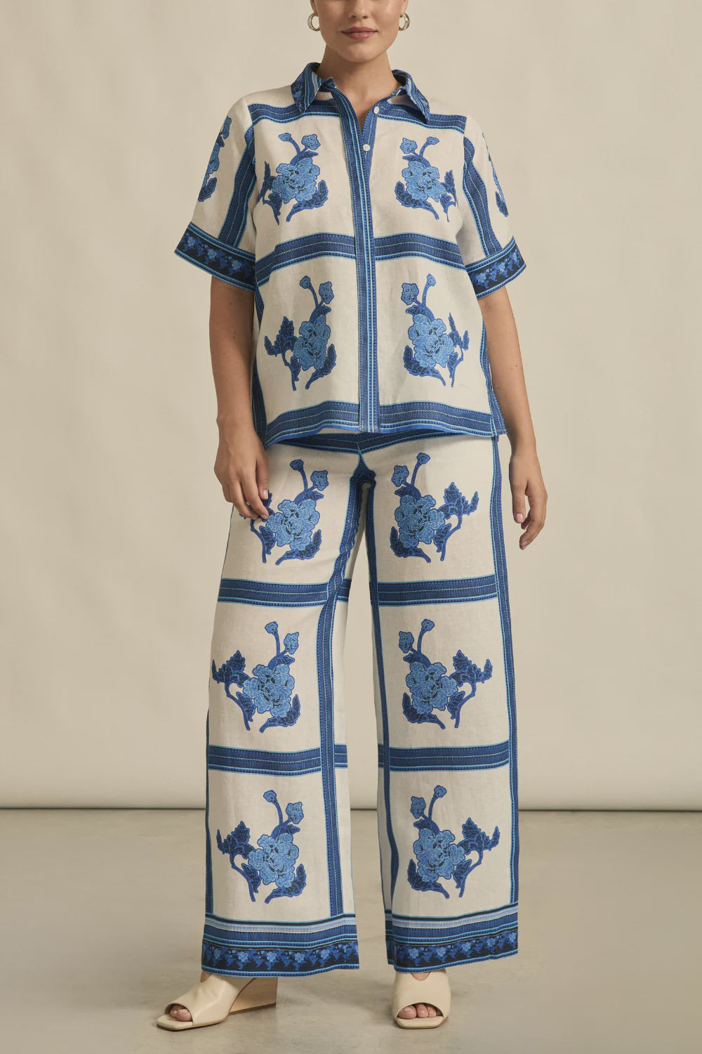 Gesture Pant Azure Collage