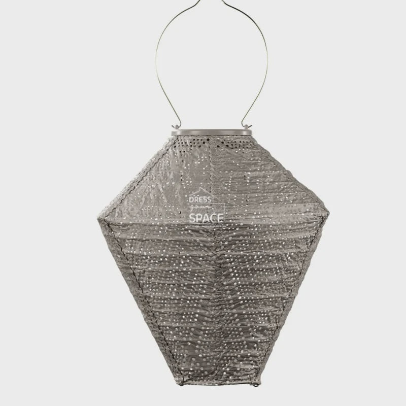 Lumiz Solar Lantern - Diamond - 28cm - Taupe