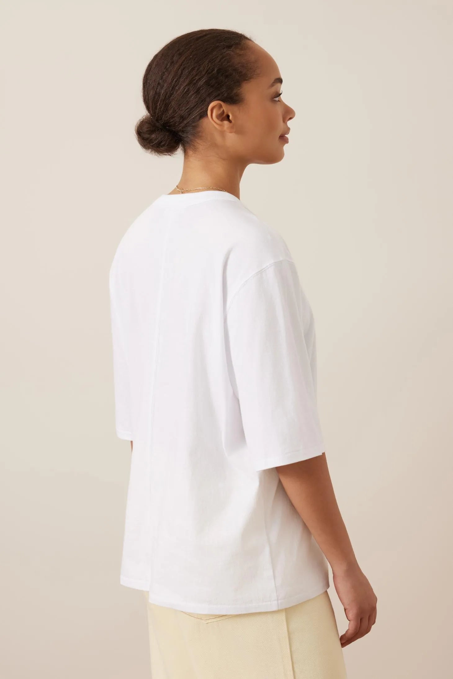 Luna Relaxed Tee White
