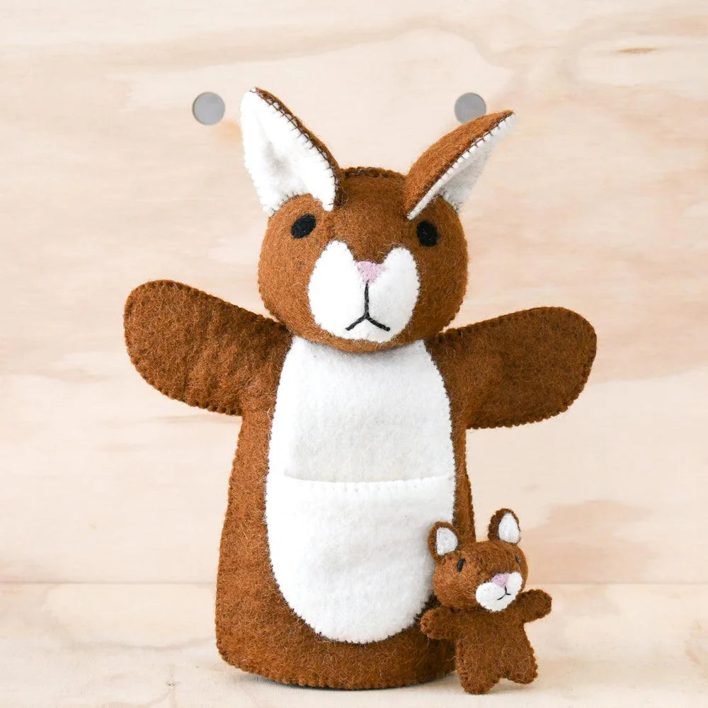 Kangaroo With Joey Puppet