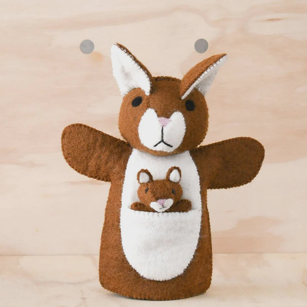 Kangaroo With Joey Puppet