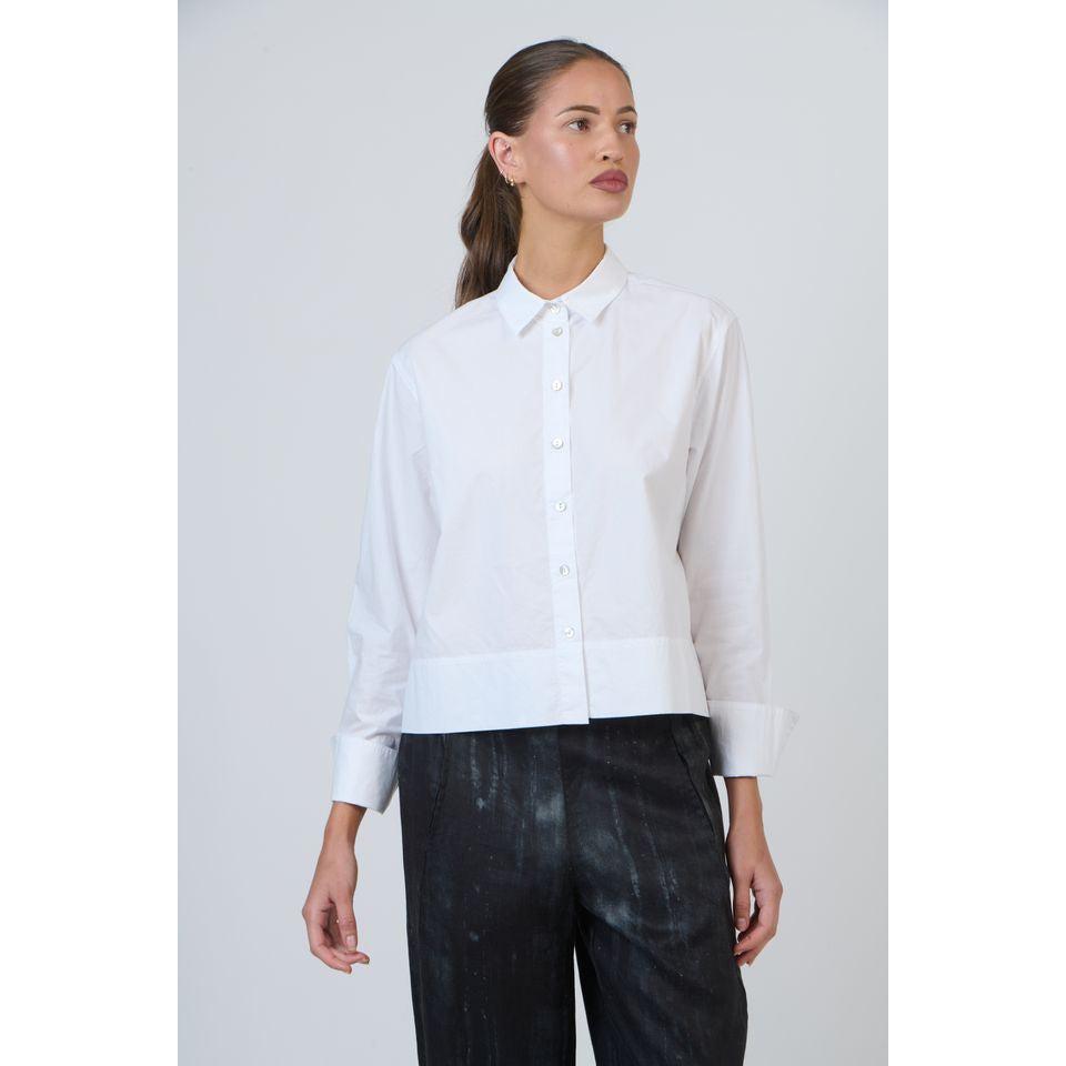 Button Through Top White - Gateway Gifts