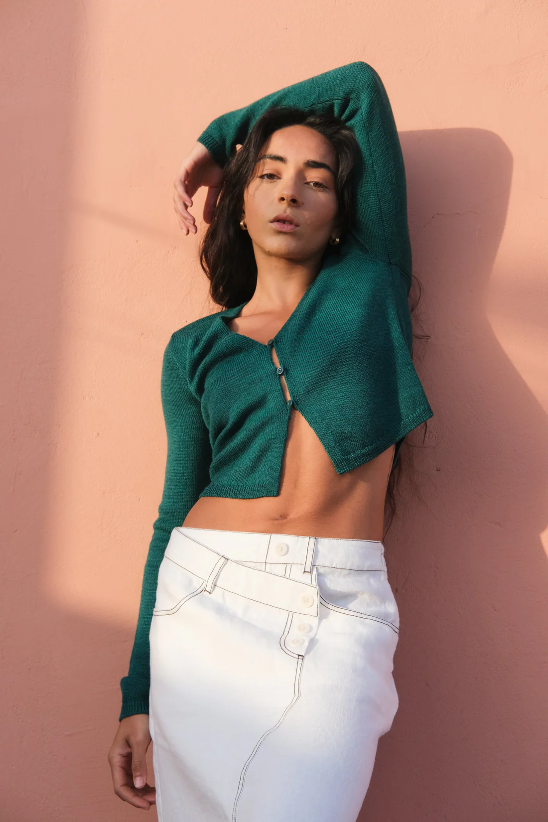 Jax LInen Skirt Ivory - Gateway Gifts