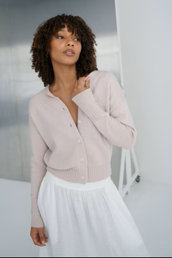 Taylor Merino Cardi Dusty Lilac - Gateway Gifts