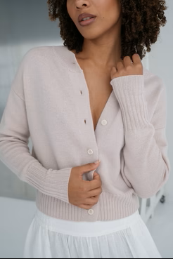 Taylor Merino Cardi Dusty Lilac - Gateway Gifts