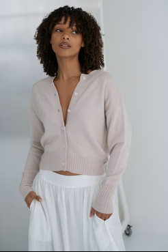 Taylor Merino Cardi Dusty Lilac - Gateway Gifts
