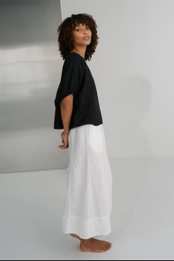 Tina Linen Top Black - Gateway Gifts