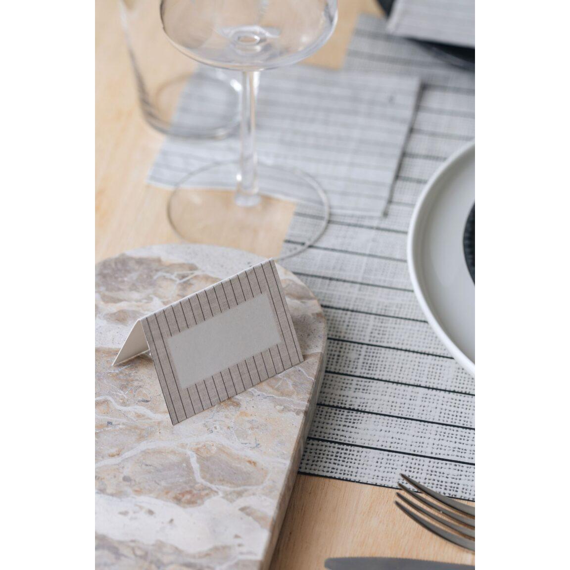 Linen Paper Placemat Pad - Pinstripe - Gateway Gifts