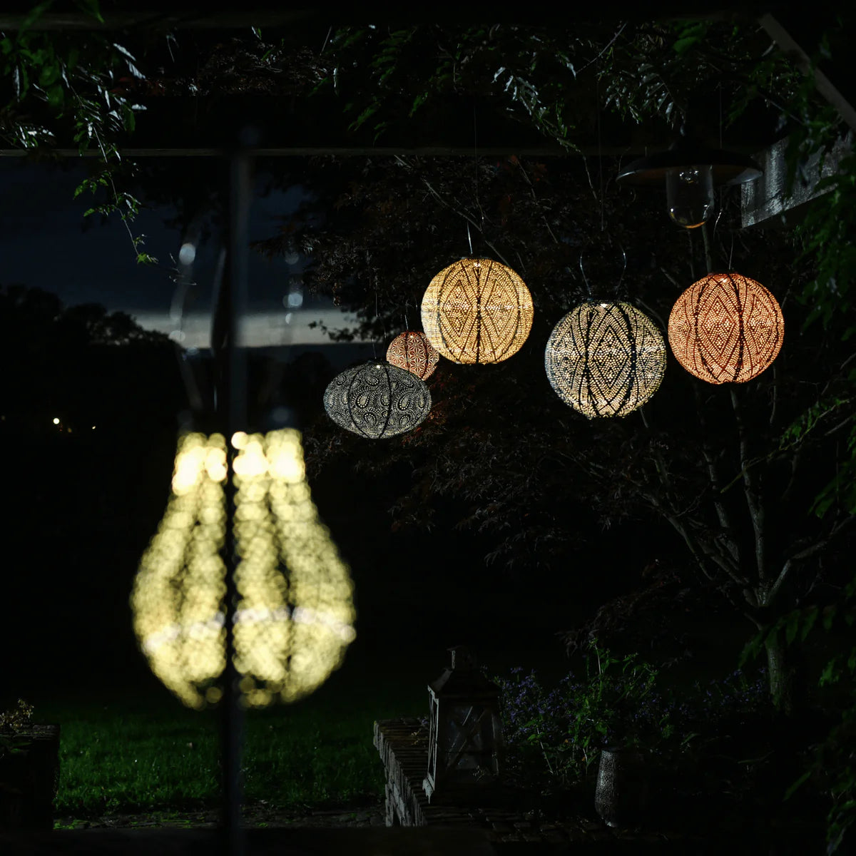 Lumiz Solar Lantern - 30cm - Jar - Copper
