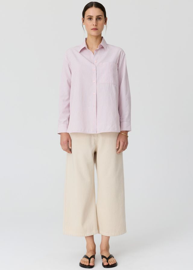 Aubin L/Sleeve Shirt Pink Stripe