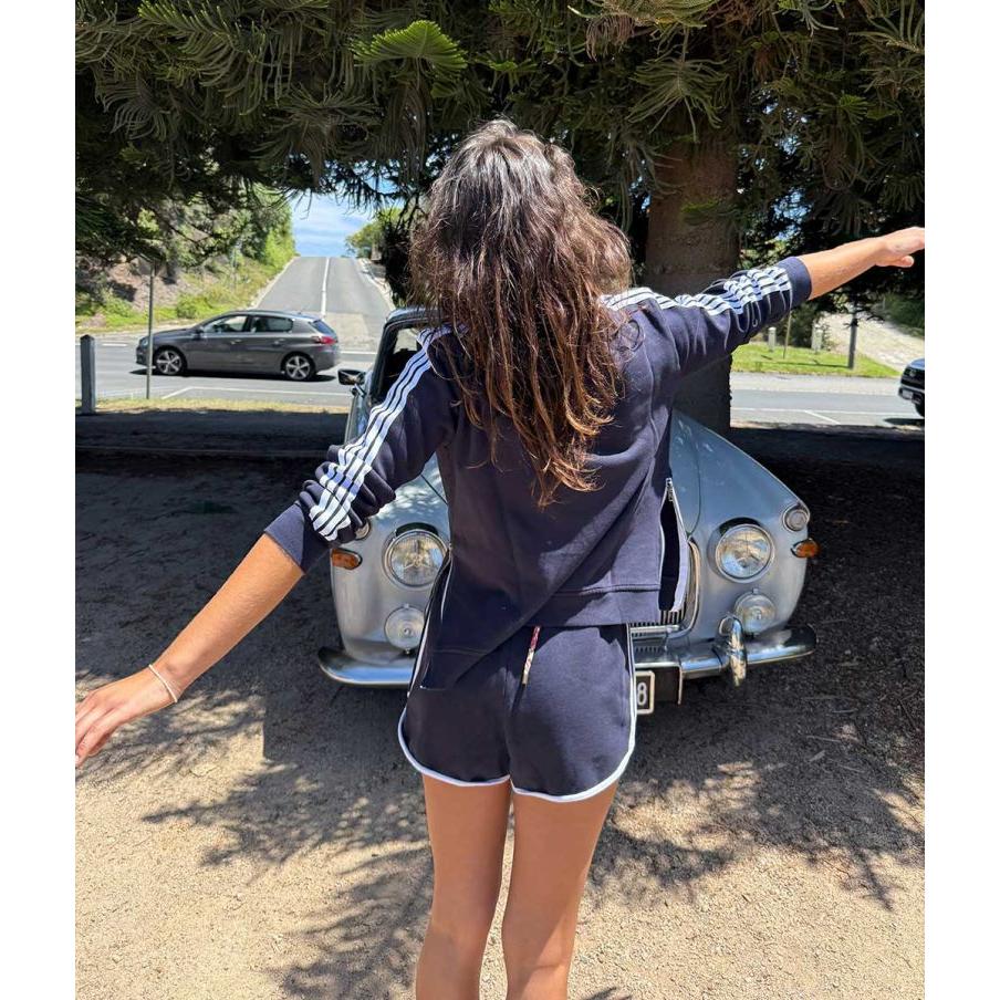 Arm Stripe Sweat Navy/White