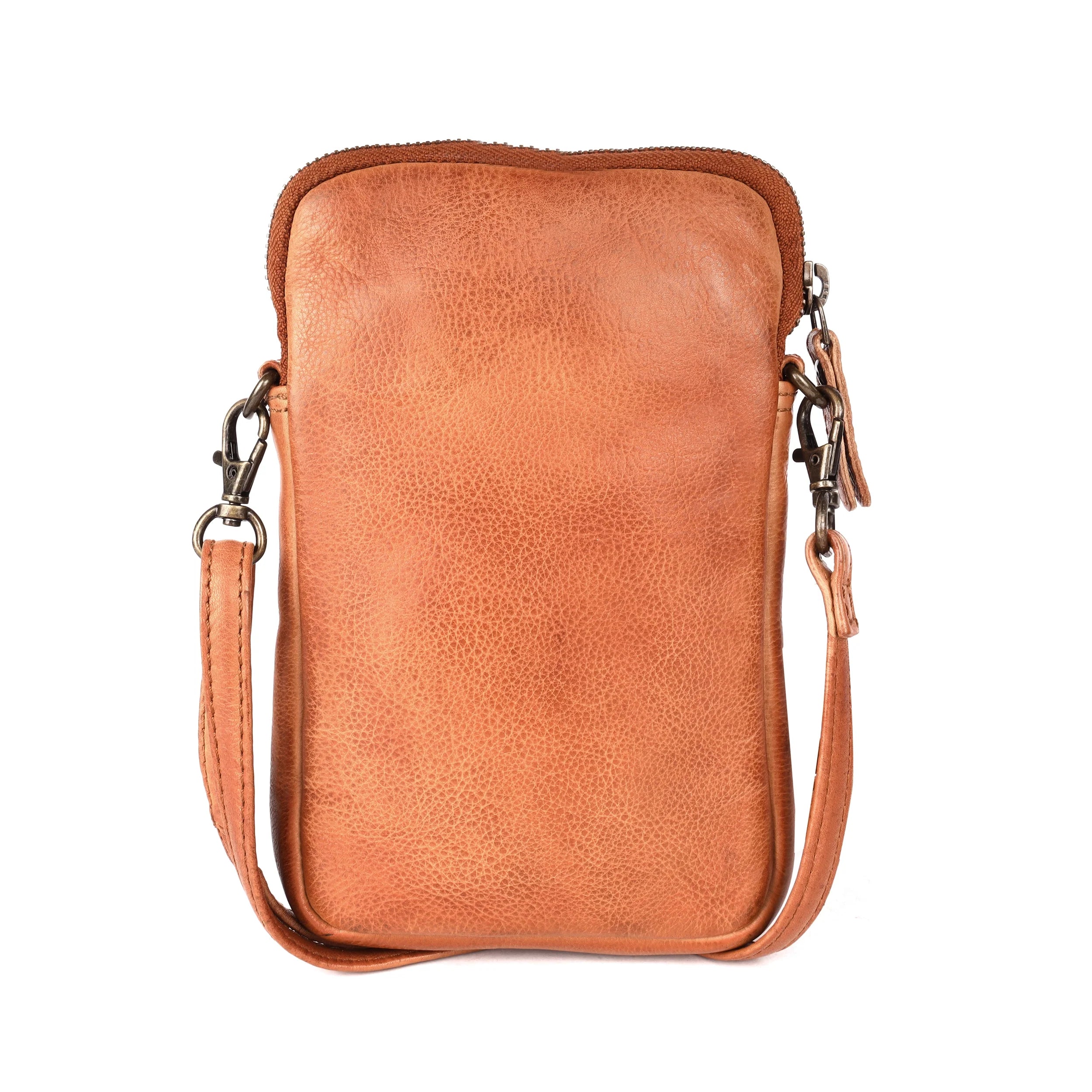 Rosebery Woven Phone Bag Cognac