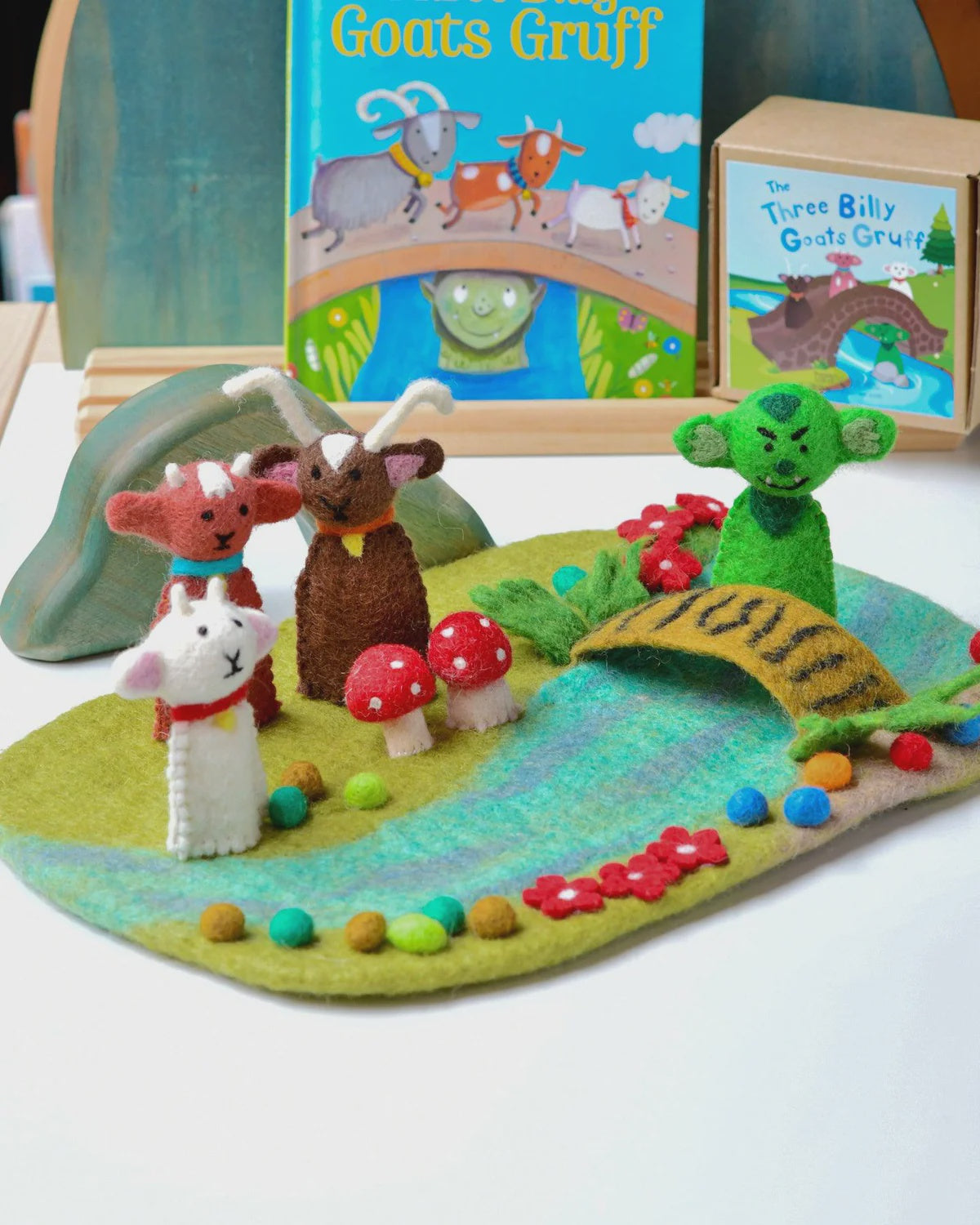 Three Billy Goats Gruff Finger Puppets