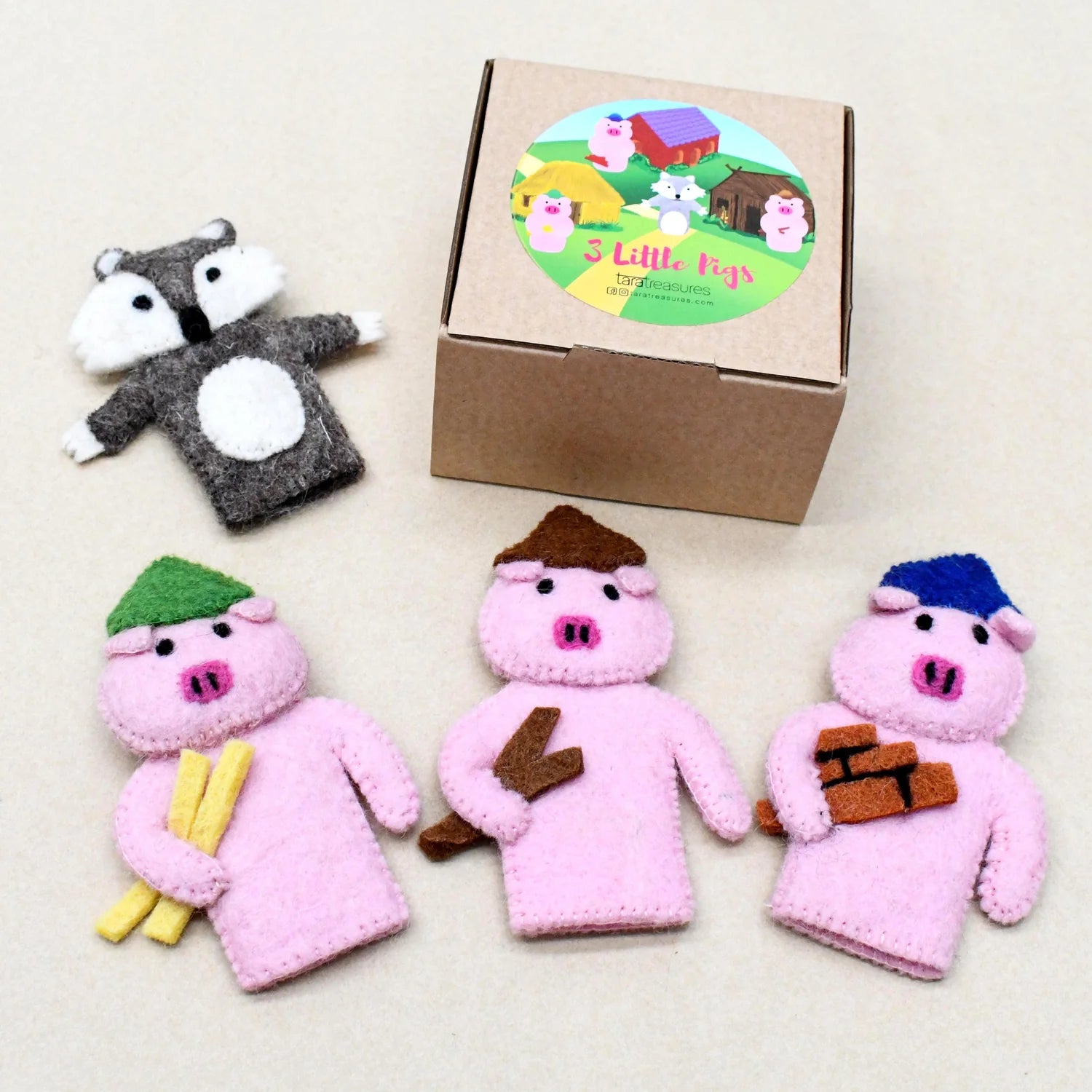 Three Little Pigs Finger Puppets