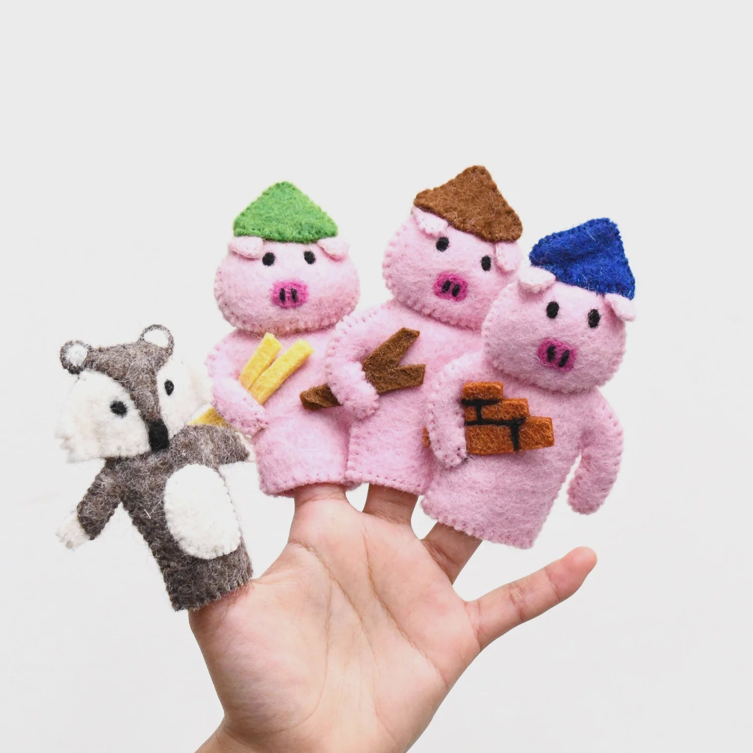 Three Little Pigs Finger Puppets