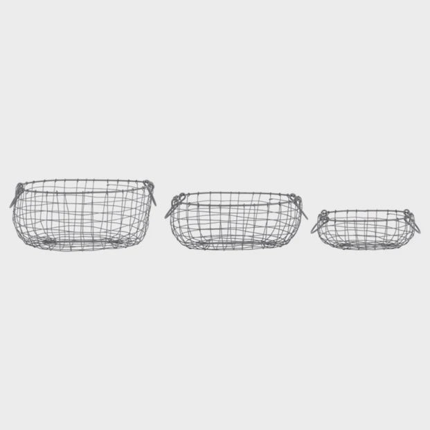 Wire Basket Oval Large