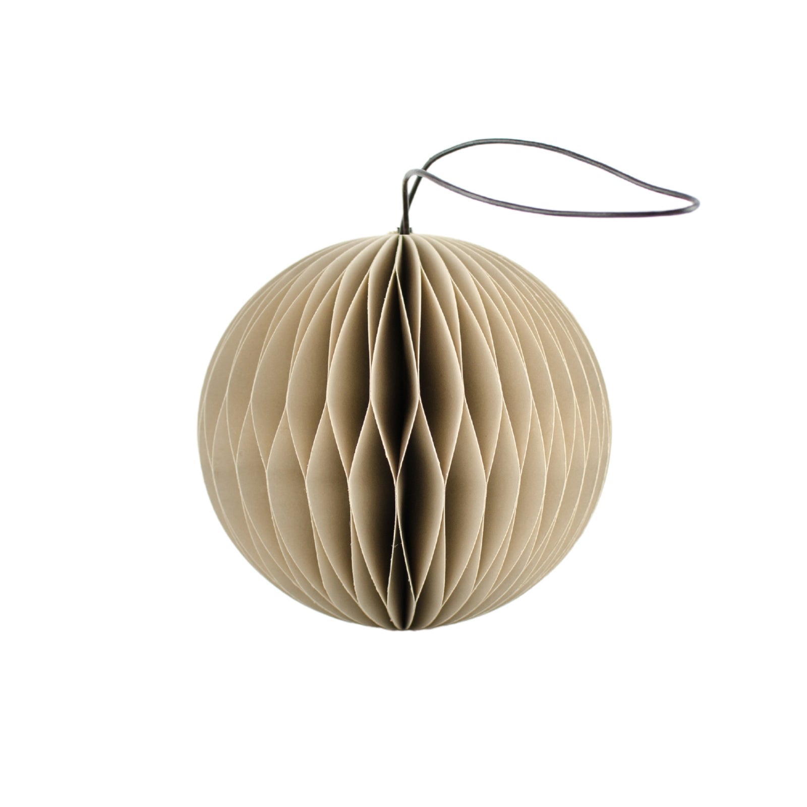 Linen Paper Sphere Ornament 8.5cm