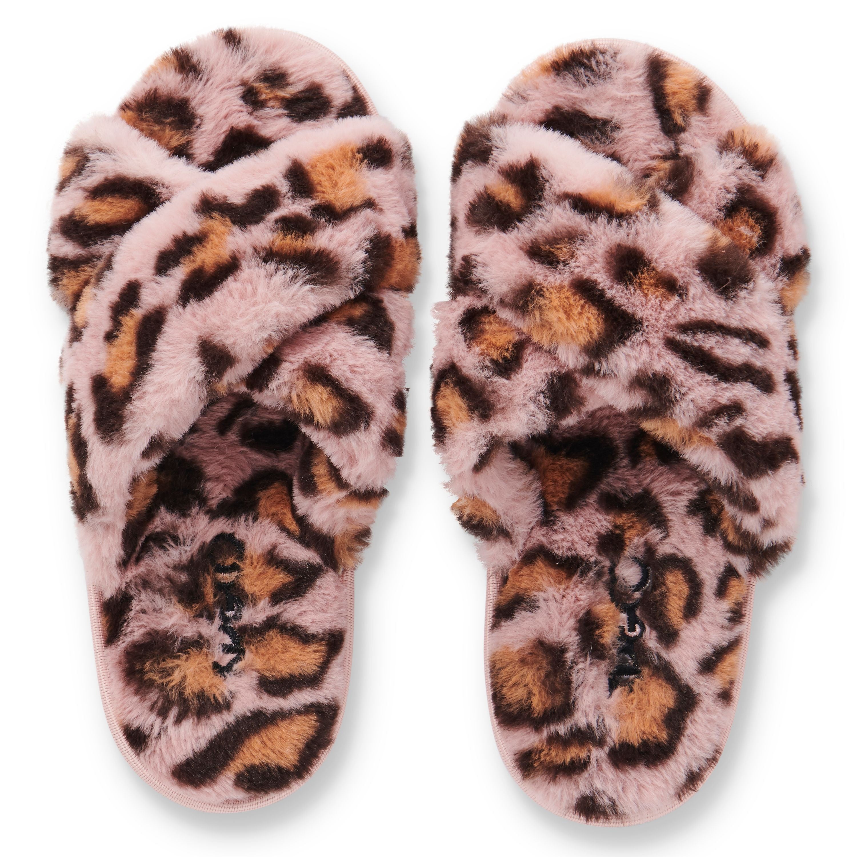 Pink Cheetah Slippers