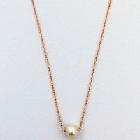 Pearl Rose Gold Necklace
