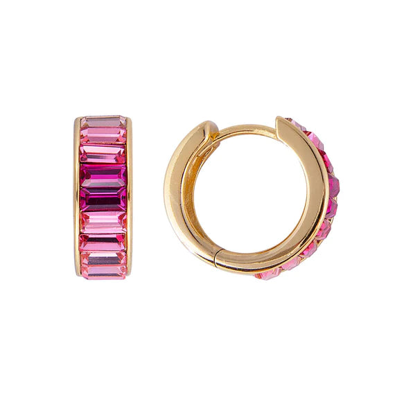 Pink Ombre Mindi Hoops