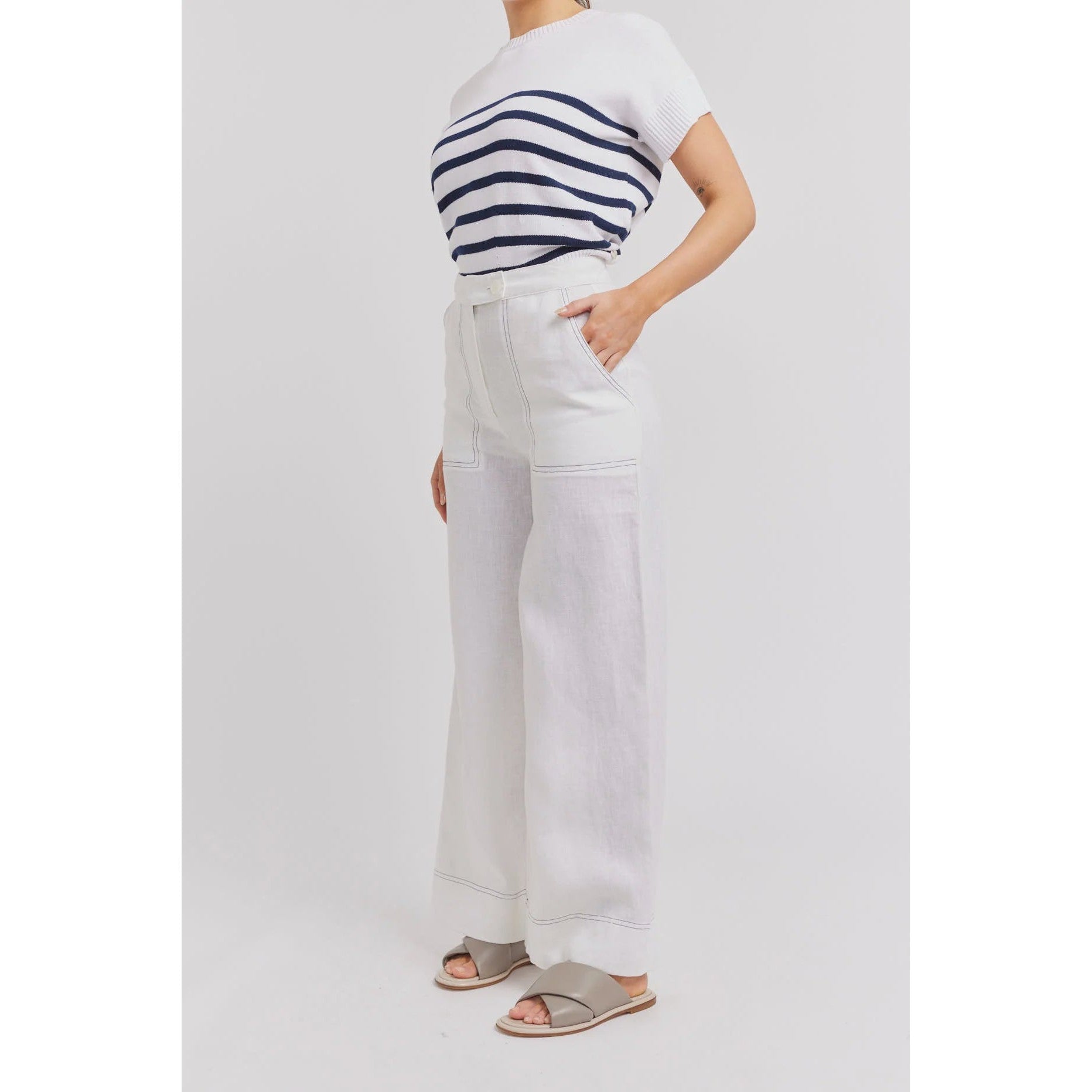 Clio Pant White