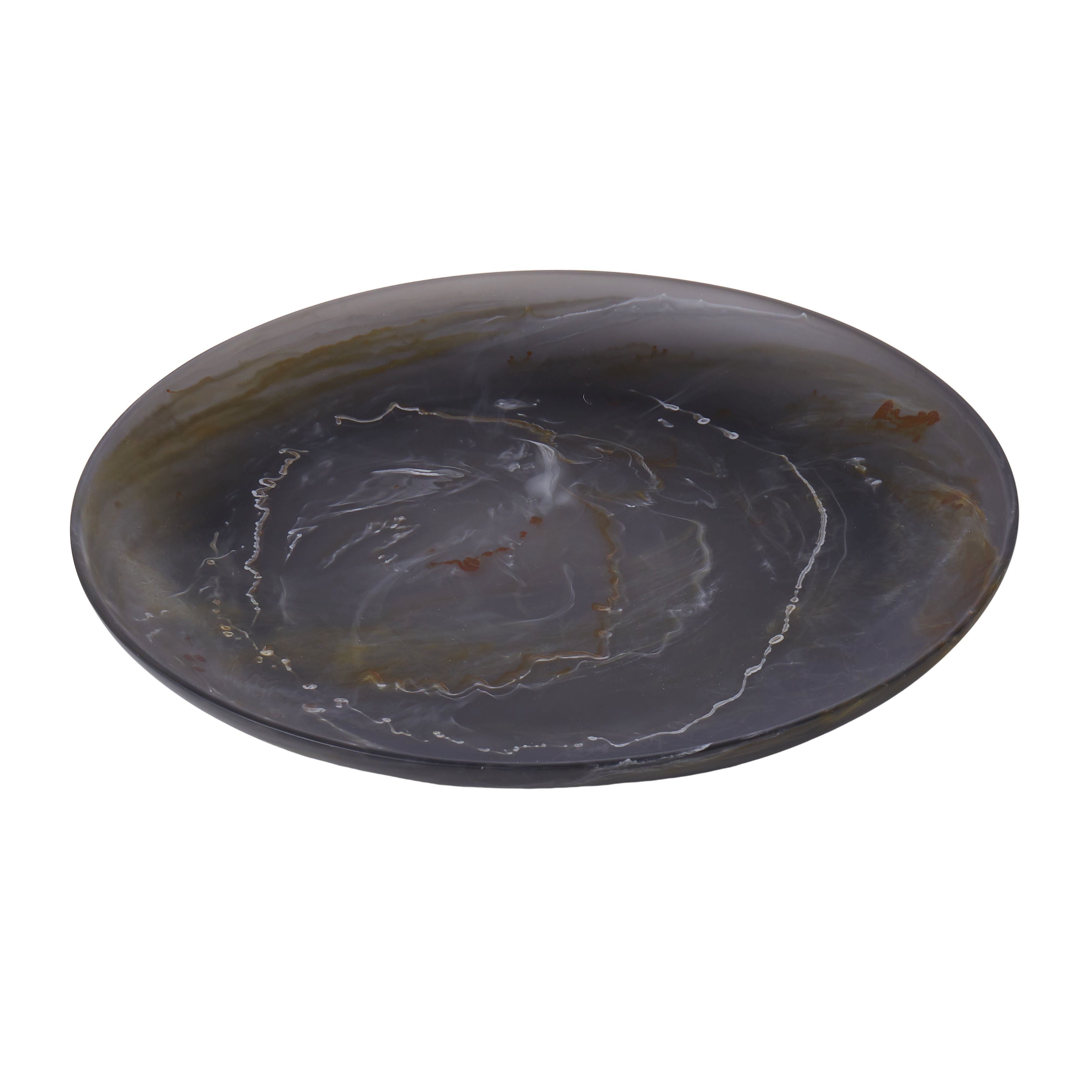 Aerial Serving Platter Black