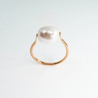 Pearl Rose Gold Ring