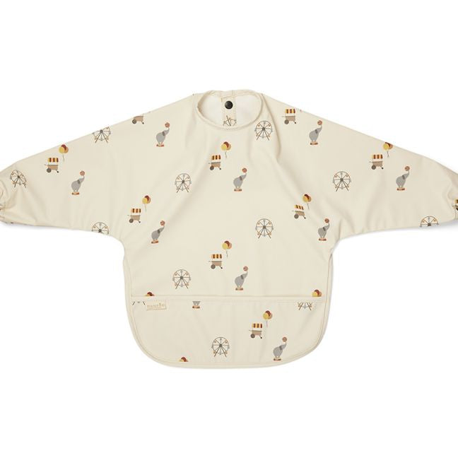 Luna Coated Bib Cream Circus